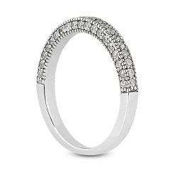 Thin 14K White Gold Unique Diamond Engagement Band 0.53ct -Fashion Accessories Shop 14k gold unique diamond engagement band 053ct p 23552 back white 20220426