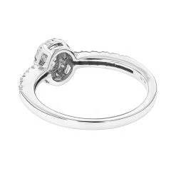 14K White Gold Unique Diamond Engagement Ring 0.45ct -Fashion Accessories Shop 14k gold unique diamond engagement ring 045ct p 23860 backwh