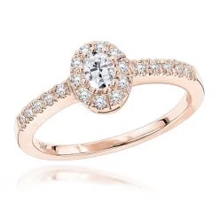14K White Gold Unique Diamond Engagement Ring 0.45ct -Fashion Accessories Shop 14k gold unique diamond engagement ring 045ct p 23860 ro