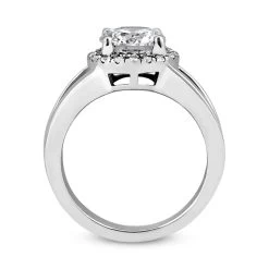14K White Gold Unique Diamond Engagement Ring 0.60ct -Fashion Accessories Shop 14k gold unique diamond engagement ring 060ct p 23996 additional white