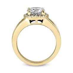 14K White Gold Unique Diamond Engagement Ring 0.60ct -Fashion Accessories Shop 14k gold unique diamond engagement ring 060ct p 23996 additional yellow