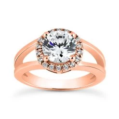 14K White Gold Unique Diamond Engagement Ring 0.60ct -Fashion Accessories Shop 14k gold unique diamond engagement ring 060ct p 23996 rose 20220426