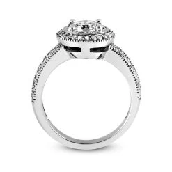 14K White Gold Unique Diamond Engagement Ring 0.76ct 3.3mm -Fashion Accessories Shop 14k gold unique diamond engagement ring 076ct p 23889 additional white