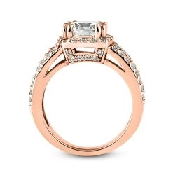 14K White Gold Unique Diamond Engagement Ring 0.92ct 4.8mm -Fashion Accessories Shop 14k gold unique diamond engagement ring 092ct p 23648 additional rose