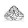 1 Carat Unique Diamond Engagement Ring Marquise & Round Diamonds 14K White Gold -Fashion Accessories Shop 14k gold unique diamond engagement ring 099ct p 23946 white 20220426