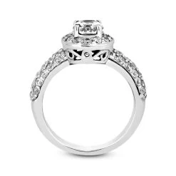 14K White Gold Unique Diamond Engagement Ring 1.07ct 9.10mm -Fashion Accessories Shop 14k gold unique diamond engagement ring 107ct p 23640 additional white
