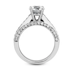 14K White Gold Unique Diamond Engagement Ring 1.10ct 3.3mm -Fashion Accessories Shop 14k gold unique diamond engagement ring 110ct p 23670 additional white