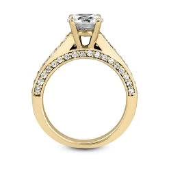 14K White Gold Unique Diamond Engagement Ring 1.10ct 3.3mm -Fashion Accessories Shop 14k gold unique diamond engagement ring 110ct p 23670 additional yellow