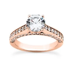 14K White Gold Unique Diamond Engagement Ring 1.10ct 3.3mm -Fashion Accessories Shop 14k gold unique diamond engagement ring 110ct p 23670 rose 20220426