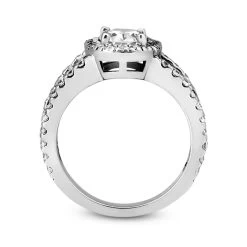 14K White Gold Unique Diamond Engagement Ring 1.38ct -Fashion Accessories Shop 14k gold unique diamond engagement ring 138ct p 23833 additional white