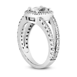 14K White Gold Unique Diamond Engagement Ring 1.38ct -Fashion Accessories Shop 14k gold unique diamond engagement ring 138ct p 23833 back white 20220426
