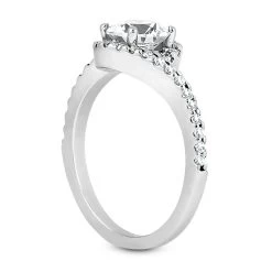 14K White Gold Unique Diamond Engagement Ring Set 0.44ct -Fashion Accessories Shop 14k gold unique diamond engagement ring set 044ct p 23512 additional white