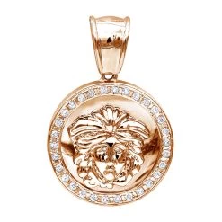 14K White Gold Unisex Diamond Versace Style Pendant 0.60ct Medusa Medallion 10 14K White Gold Unisex Diamond Versace Style Pendant 0.60ct Medusa Medallion -Fashion Accessories Shop 14k gold unisex diamond versace style pendant 060ct p 271 ro