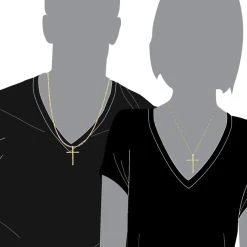 14K Yellow Gold White And Yellow Diamond Cross Pendant 0.72ct -Fashion Accessories Shop 14k gold white and yellow diamond cross pendant 072ct p 6606 bodye