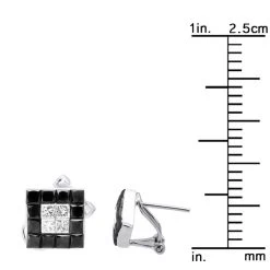 14K White Gold White Black Diamonds Stud Earrings 1.45ct -Fashion Accessories Shop 14k gold white black diamonds stud earrings 145ct p 5707 ruler white 20220227