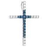 14K White Gold White Blue Diamond Cross Pendant 0.86ct -Fashion Accessories Shop 14k gold white blue diamond cross pendant 086ct p 1682042886
