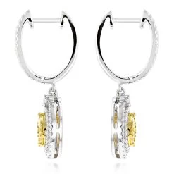 14K White Gold White Yellow Diamond Circle Earrings Hoop Dangles By Luxurman 2ct 11 14K White Gold White Yellow Diamond Circle Earrings Hoop Dangles By Luxurman 2ct -Fashion Accessories Shop 14k gold white yellow diamond circle earrings hoop dangles by luxurman 2ct backwh