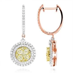 14K White Gold White Yellow Diamond Circle Earrings Hoop Dangles By Luxurman 2ct 10 14K White Gold White Yellow Diamond Circle Earrings Hoop Dangles By Luxurman 2ct -Fashion Accessories Shop 14k gold white yellow diamond circle earrings hoop dangles by luxurman 2ct ro