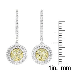 14K White Gold White Yellow Diamond Circle Earrings Hoop Dangles By Luxurman 2ct 13 14K White Gold White Yellow Diamond Circle Earrings Hoop Dangles By Luxurman 2ct -Fashion Accessories Shop 14k gold white yellow diamond circle earrings hoop dangles by luxurman 2ct rulerwh