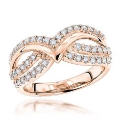 14K White Gold Women's Designer Ring W Round Diamonds 0.5ct -Fashion Accessories Shop 14k gold womens designer ring w round diamonds 065ct p 5724 ro