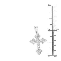 14K White Gold Women's Diamond Cross Pendant 2.12ct 12 14K White Gold Women's Diamond Cross Pendant 2.12ct -Fashion Accessories Shop 14k gold womens diamond cross pendant 212ct p 6572 rulerwh