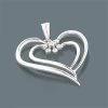 14K White Gold Women's Diamond Heart Pendant 0.20ct -Fashion Accessories Shop 14k gold womens diamond heart pendant 020ct p 5666