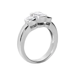 Thin 14K White Gold Women's Diamond Ring 1.50ct -Fashion Accessories Shop 14k gold womens diamond ring 150ct p 29128 back white