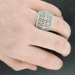 14K White Gold Women's Pave Diamond Ring 1.35ct 7 14K White Gold Women's Pave Diamond Ring 1.35ct -Fashion Accessories Shop 14k gold womens pave diamond ring 135ct p 38722bod