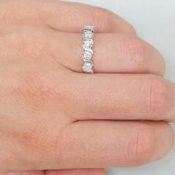 Thin 14K White Gold Women's Round Cut Diamond Ring 0.75ct -Fashion Accessories Shop 14k gold womens round cut diamond ring 075ct p 5834bod