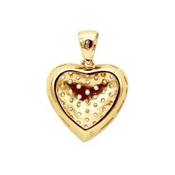 Large 14K White Gold Pave Diamond Heart Pendant 4 Carats -Fashion Accessories Shop 14k pave large diamond heart pendant 4ct p 22430 backye