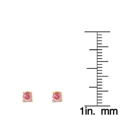14K Yellow Gold Pink Diamond Stud Earrings 0.2ct -Fashion Accessories Shop 14k pink diamond stud earrings 020ct p 35699 rulerye