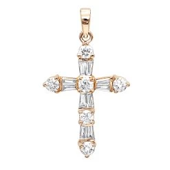 14K White Gold Round Diamond Cross Pendant 1.85ct -Fashion Accessories Shop 14k round diamond cross pendant 185ct p 35135 ro