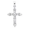 14K White Gold Round Diamond Cross Pendant 1.85ct -Fashion Accessories Shop 14k round diamond cross pendant 185ct p 35135 wh