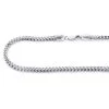 Solid 14K White Gold Franco Chain 30-40in 3.5mm -Fashion Accessories Shop 14k solid white gold franco chain 30 40in 35mm 1