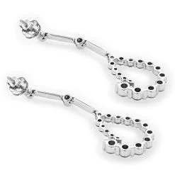 Two Tone 14K White Gold Journey Diamond Earrings 1.30ct 10 Two Tone 14K White Gold Journey Diamond Earrings 1.30ct -Fashion Accessories Shop 14k two tone gold journey diamond earrings 130ct p 155 backwh