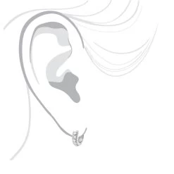 14K White Gold Unique Huggie Diamond Earrings 0.77ct -Fashion Accessories Shop 14k unique huggie diamond earrings 077ct p 22348 bodwh