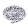 14K White Gold Rope Chain 3mm 22-30in -Fashion Accessories Shop 14k white gold rope chain 3mm 22 30in 1