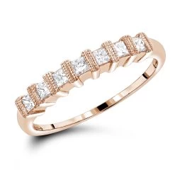 Thin 14K White Gold Women's Diamond Wedding Band Princess Cut 0.60ct -Fashion Accessories Shop 14k womens diamond wedding band princess cut 060ct p 143 ro