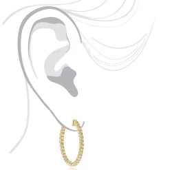 14K Yellow Gold Yellow Diamond Hoop Earrings 2 Carats Inside Out Design By Luxurman -Fashion Accessories Shop 14k yellow diamond hoop earrings 2 carats inside out design by luxurman bodye