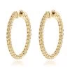 14K Yellow Gold Yellow Diamond Hoop Earrings 2 Carats Inside Out Design By Luxurman -Fashion Accessories Shop 14k yellow diamond hoop earrings 2 carats inside out design by luxurman mainye