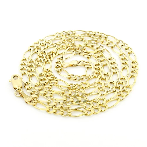 Men's 14K Yellow Gold Figaro Chain 2.5mm 22-24in 3 Men's 14K Yellow Gold Figaro Chain 2.5mm 22-24in