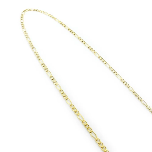Men's 14K Yellow Gold Figaro Chain 2.5mm 22-24in 4 Men's 14K Yellow Gold Figaro Chain 2.5mm 22-24in - Image 2
