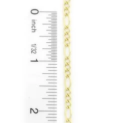 14K Yellow Gold Figaro Chain For Men 4.5mm 22-24in -Fashion Accessories Shop 14k yellow gold figaro chain 45mm 22 24in 3