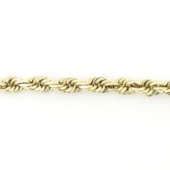 Men's Solid 14K Yellow Gold Rope Chain By Luxurman 5mm 22-30in -Fashion Accessories Shop 14k yellow gold rope chain 5mm 22 30in 4