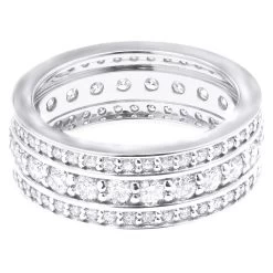 18K White Gold Contemporary Style Diamond Eternity Ring 3.12ct -Fashion Accessories Shop 18k contemporary style diamond eternity ring 312ct p 23026 back