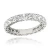 18K White Gold Asscher Cut Diamond Eternity Ring 3ct Anniversary Band By Luxurman -Fashion Accessories Shop 18k gold asscher cut diamond eternity ring 3ct anniversary band by luxurman mainwh
