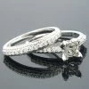 18K White Gold Diamond Bridal Ring Set 0.58ct 1 18K White Gold Diamond Bridal Ring Set 0.58ct -Fashion Accessories Shop 18k gold diamond bridal ring sets collection item 58ct p 6068
