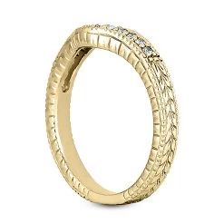 Thin 18K White Gold Diamond Engagement Band 0.12ct -Fashion Accessories Shop 18k gold diamond engagement band 012ct p 29879 back yellow