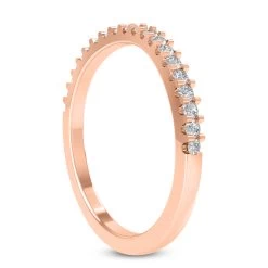 Ultra Thin 18K White Gold Diamond Engagement Band 0.16ct -Fashion Accessories Shop 18k gold diamond engagement band 016ct p 29979 back rose 20220426