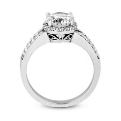 18K White Gold Diamond Engagement Ring 1.05ct 4.1mm 19 18K White Gold Diamond Engagement Ring 1.05ct 4.1mm -Fashion Accessories Shop 18k gold diamond engagement ring 105ct p 33940 additional white